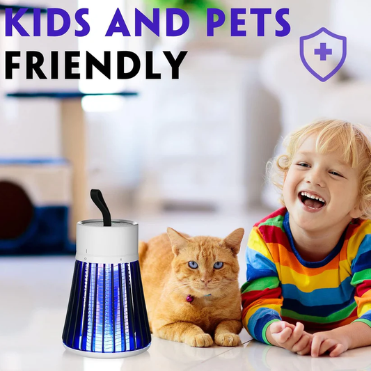 USB muggenlamp met UV-licht - Stille insectenval en muggenverjager voor in huis