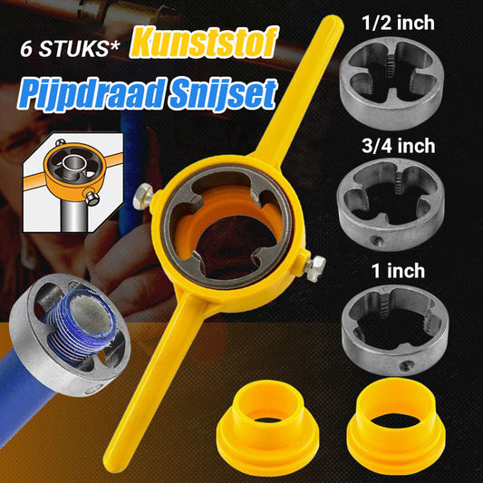 🔥Laatste dag uitverkoop 50%🔥6PCS Plastic Pijpdraad Matrijzen Set