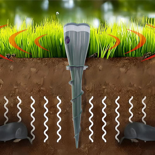 🌸Zonne-energie waterdichte schroefmol verdelger