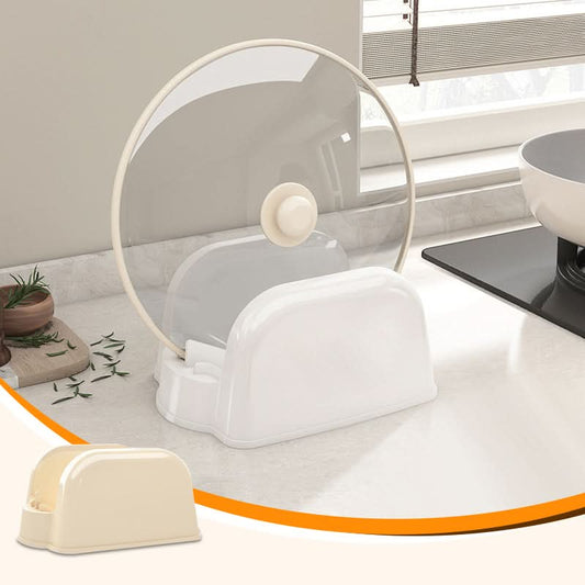 Multifunctioneel opbergrek voor keukenpannendeksels