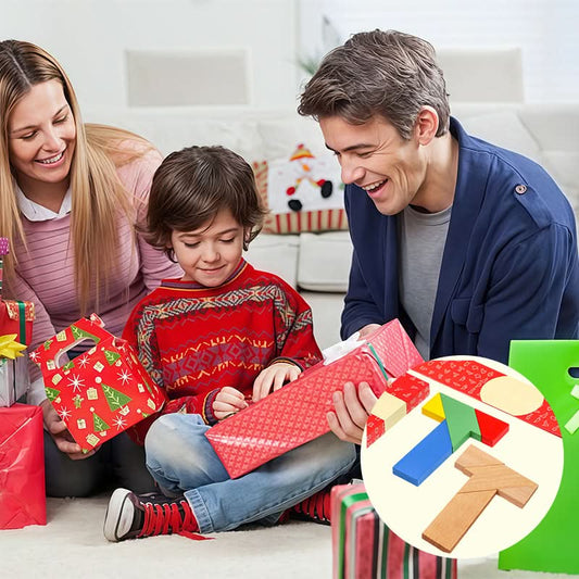 🧩Houten T-vormig educatief puzzelspel