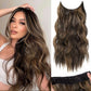 💖Hete verkoop deze week - 50% korting🤩Damespruik, lang golvend haar, uit één stuk met verstelbare pasvorm