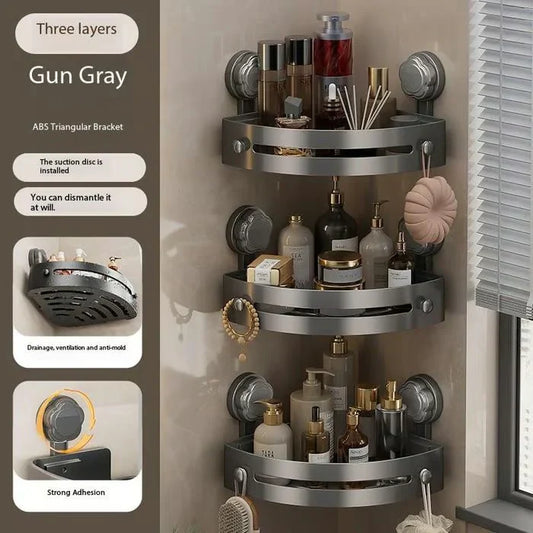 🔥 Hot Sale 50% KORTING 🔥 Hoek Douche Opbergrek 🚿 - Ruimtebesparend & Eenvoudig te Installeren, Perfect voor het Organiseren van Toiletartikelen ✨