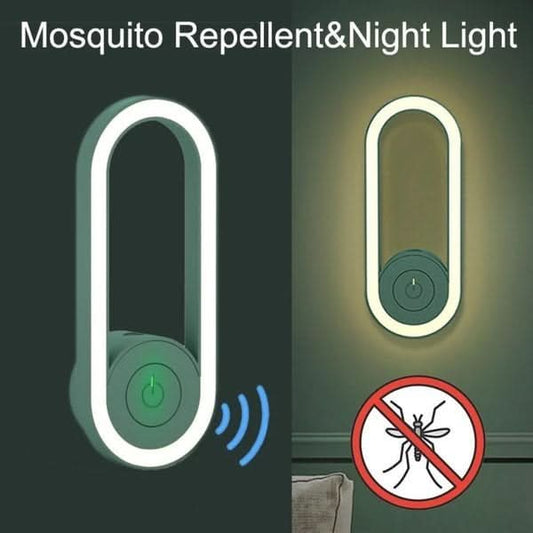 2025 Hot Sale 🔥Frequentieconversie Ultrasone muggenmoordenaar met LED-slaaplicht