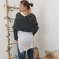 Gebreide Kabelwrap, Shawls voor Dames