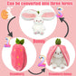 🍓 Hot Sale 50% UIT🍓 Aardbei Konijn Getransformeerd in Klein Konijntje 🎀 Fruit Pop Pluche Speelgoed 🐰