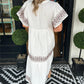 Bohemian maxi-jurk met V-hals voor dames