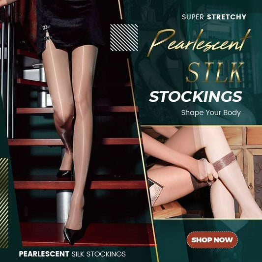 4 stuks Plus Size Pearlescent Zijden Panty's