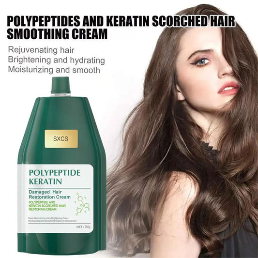 💕MEER KOPEN, MEER BESPAREN💕 Polypeptide Keratine Hydraterende Gladmakende Crème voor Herstel van Beschadigd Haar