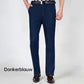 Rechte Pasvorm Stretch Jeans Met Hoge Taille Voor Mannen