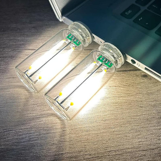 Draagbare Aanraakbediening Glasbol USB Nachtlamp