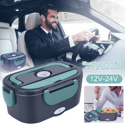 Geïsoleerde draagbare verwarmde lunchbox🍱🚗🏠