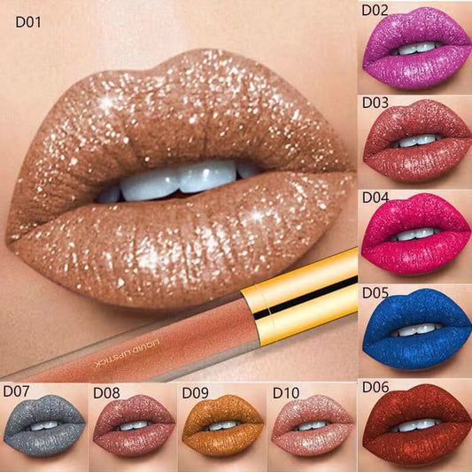 🎁HETE UITVERKOOP - 50% KORTING🎁Metallic Liquid Diamond Glitter Lipstick