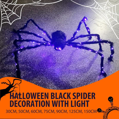 Halloween Zwarte Spin Decoratie met Licht