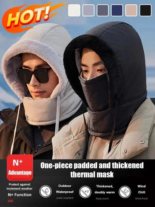 🧢❄️Dikke Thermo Hoed met Gezichtsmasker – Het mooiste cadeau voor uw gezin!!🎁🎁
