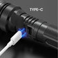 💥 Witte Laser Zaklamp met Zoom, Powerbank en Digitaal Display