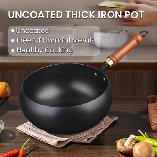 🔥Hot Sale 50% UIT🔥Uncoated Dikke IJzeren Pot
