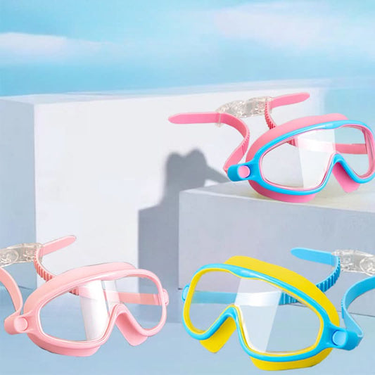 🏊‍♂️Anti-Fog zwembril voor kinderen met neusklem en oordopjes