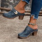 🔥HETE VERKOOP 50% KORTING💕Orthopedische Sandalen met Slip On Gesloten Teen Chunky Heel voor vrouwen