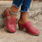 🔥HETE VERKOOP 50% KORTING💕Orthopedische Sandalen met Slip On Gesloten Teen Chunky Heel voor vrouwen