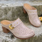 🔥HETE VERKOOP 50% KORTING💕Orthopedische Sandalen met Slip On Gesloten Teen Chunky Heel voor vrouwen