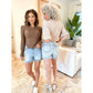 💖LAATSTE DAGVERKOOP 50% UIT🩳High Rise Gerafelde Zoom Afgesneden Jean Shorts