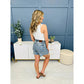 💖LAATSTE DAGVERKOOP 50% UIT🩳High Rise Gerafelde Zoom Afgesneden Jean Shorts
