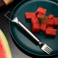 2-in-1 roestvrijstalen fruitsnijder met vork