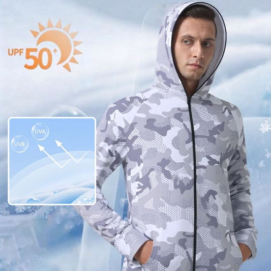 🔥 Outdoor zonnebescherming Camouflage Hooded Lange Mouw Full-Zip Jacket