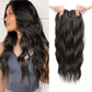 Tijdelijke halfjaarlijkse uitverkoop🔥Golvende clip-in hair topper met pony voor dunner wordend haar
