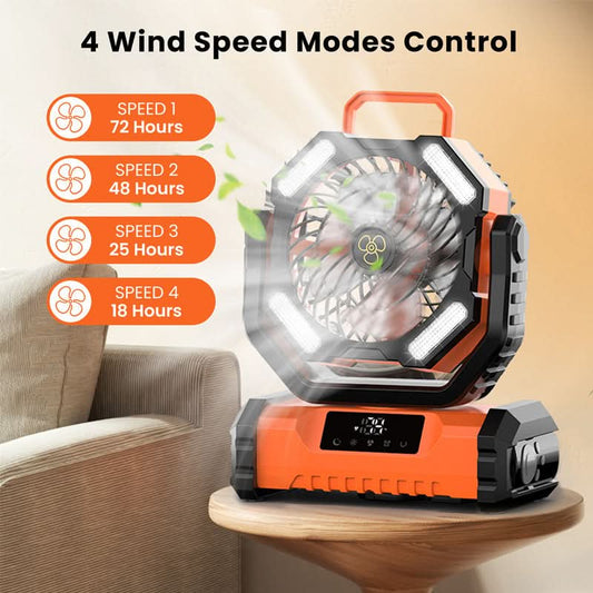 Gratis verzending🔥Draagbare oscillerende ventilator met afstandsbedienin