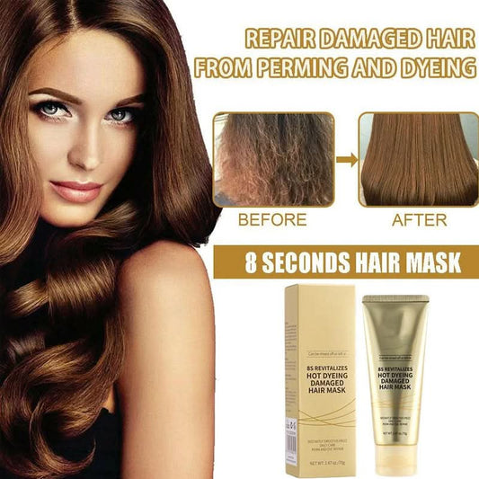 🔥8-Seconden Revitaliserende Haar Wrap voor Droog en Beschadigd Haar