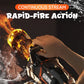 Gatling elektrische waterblaster met verlichting en rookeffect