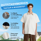 Heren casual overhemd met textuur, korte mouwen en kraag