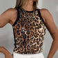 🔥Sequin ronde hals slim fit tanktop