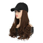 💜2-in-1 Curly Hair Baseball Cap Pruik💜