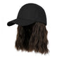 💜2-in-1 Curly Hair Baseball Cap Pruik💜
