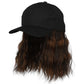 💜2-in-1 Curly Hair Baseball Cap Pruik💜