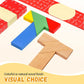 🧩Houten T-vormig educatief puzzelspel