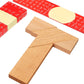 🧩Houten T-vormig educatief puzzelspel