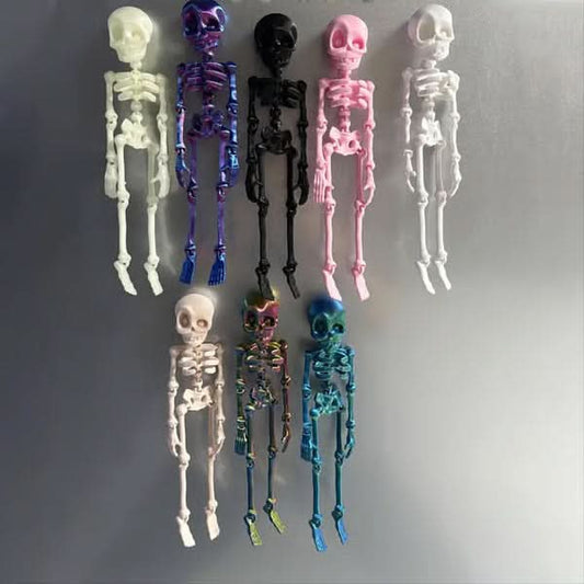 3D-geprint vintage skelet magnetisch beeldje 🎃