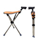 2-in-1 opvouwbare wandelstok met stoel