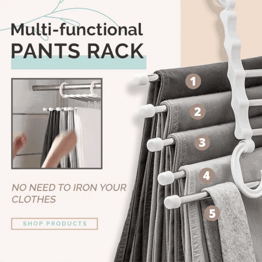 👖✨Multifunctioneel broekenrek-Uw garderobe opruimen(KOOP 5 KRIJG 3 GRATIS )