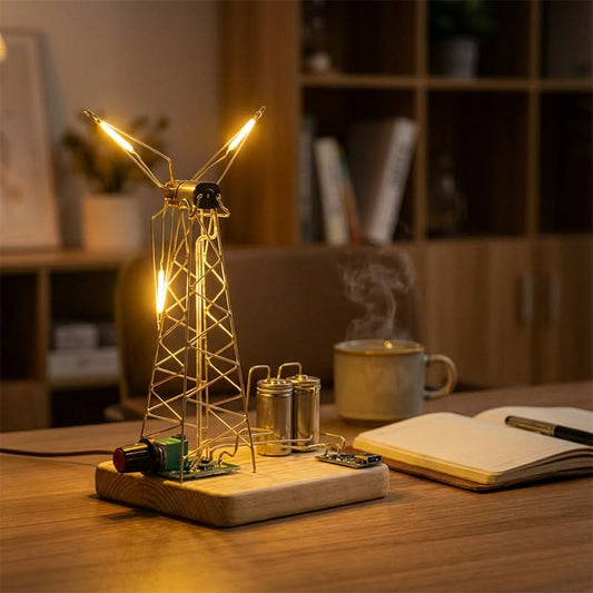 ✨ DIY Retro Windmolen Nachtlampje Set 🔧