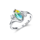 ✨💍 Koop 2 Krijg 1 Gratis 🔥 Geometrische Ovale Maansteen Ring met Zirkonia Accenten – Mystiek, Sprankelend & Tijdloos Elegant! 🌙✨