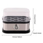 ⚡ FLASH SALE – 50% KORTING 🥗 200W Transparante Stoomkoker – Gezond Koken in Minuten