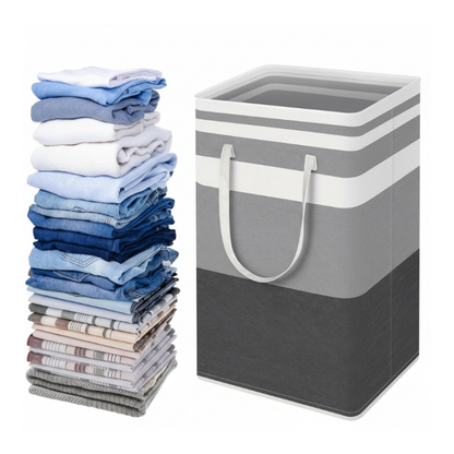 Opvouwbare grote wasmand met handvat