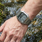 Unisex Vierkante Digitale Horloge met Lichtgevend Display