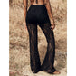 🥳 2026 HOT SALE 🥳💞 50K+ VERKOCHT! 💥👖 50% KORTING! Hoog getailleerde kanten flared broek – Elegant en comfortabel! 🌸✨