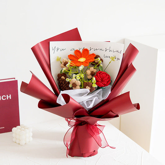 💕 Moederdag Speciale Aanbieding 50% Korting! 💕 Handgemaakt Delicaat Gehaakt Bloemboeket